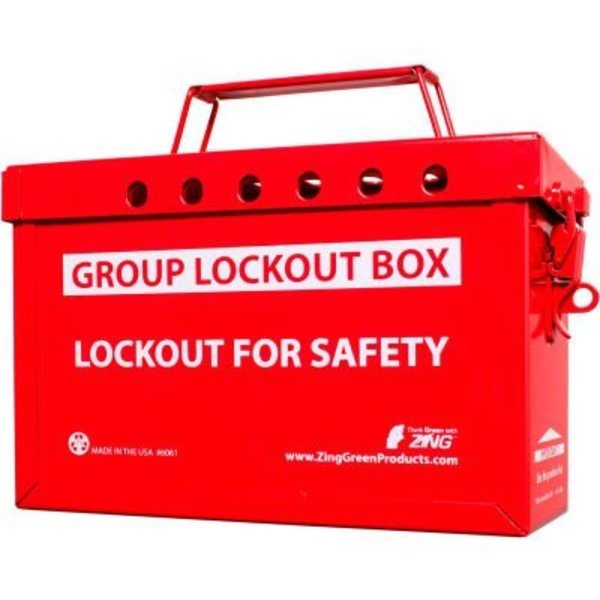 Zing ZING RecycLockout Group Lockout Box (Red), 6061R 6061R